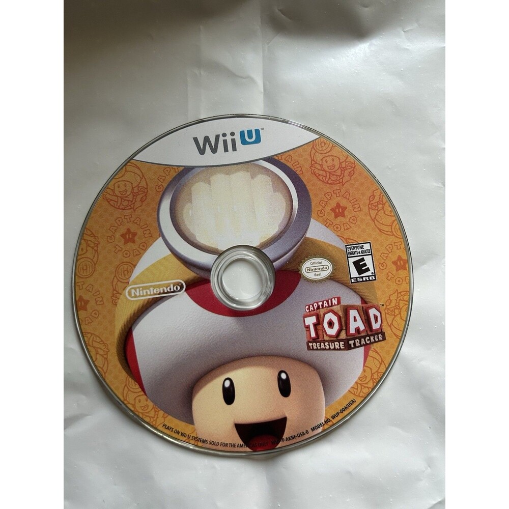 Captain Toad Treasure Tracker Nintendo Wii U 2014 Disk Only